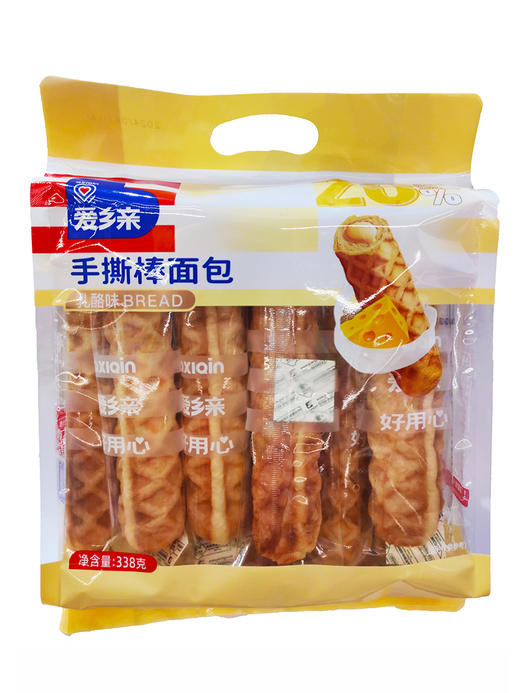 338g爱乡亲手撕面包棒奶酪味 商品图0