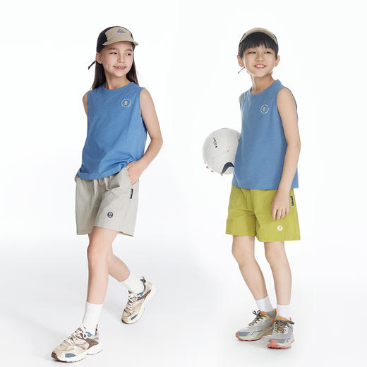 onmygame男童短裤夏季2024新款简约百搭儿童弹力户外运动裤子 商品图2