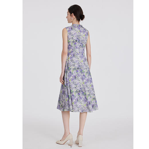 司歌印花背心连衣裙油画显瘦EA891226X 商品图3