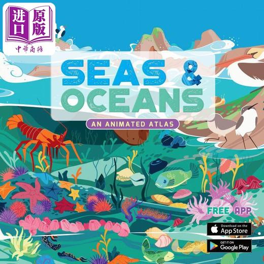 【中商原版】海洋图谱 An Animated Atlas Seas & Oceans 英文原版 儿童科普绘本 科学知识百科图画书 精装进口 儿童读物 商品图0