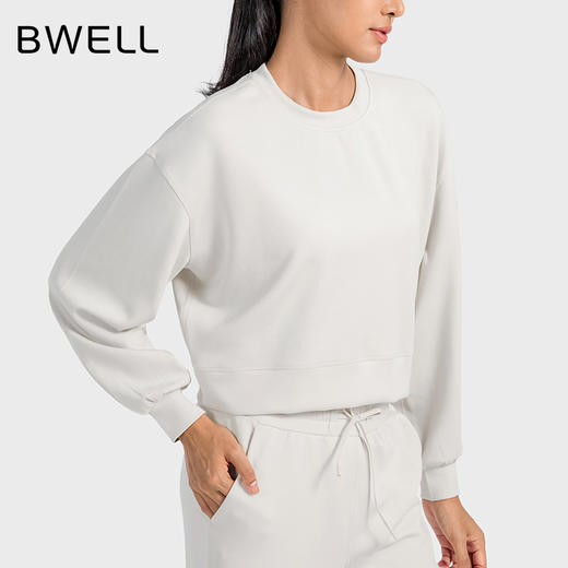 BWELL空气层圆领长袖T恤BWY7587 商品图0