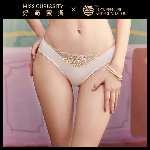 3条98元好奇蜜斯性感蕾丝内裤女薄款低腰三角裤头舒适纯棉抗菌裆新款-阿莉娜、赫莎、凯蕊 商品图0
