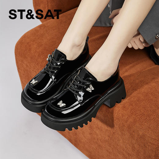 星期六英伦蝴蝶百搭乐福鞋SSC1112152 商品图6