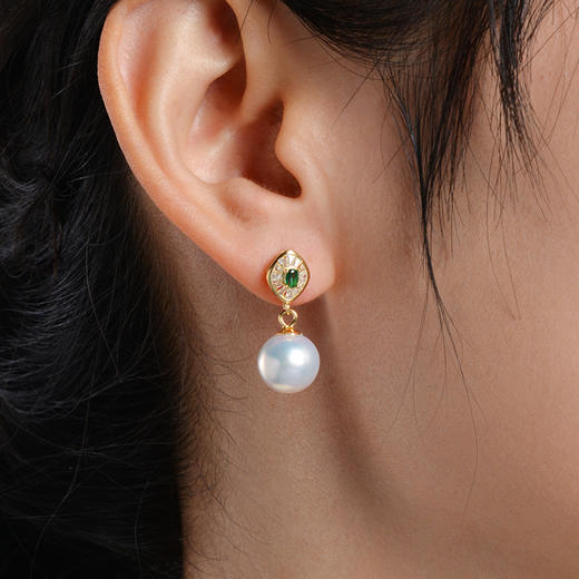 Manreya玛芮雅套装“绿野仙踪” 爱迪生珍珠项链耳环套装女气质新款 商品图12