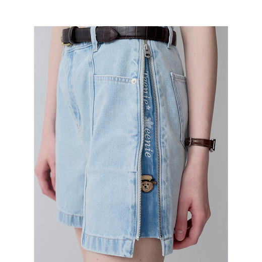 TeenieWeenie小熊简约牛仔短裤女夏季女牛仔裤TTTF242505T 商品图2