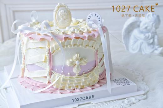 1027CAKE |  复古裱花 芭蕾风丝带蛋糕 商品图1