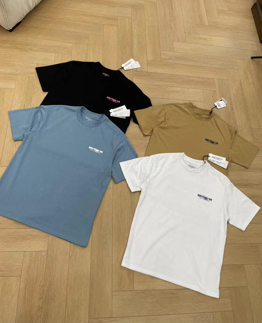 卡哈特  WIP墨水渗色标语印花 宽松圆领短袖T恤 4色 Z-11603 商品图11