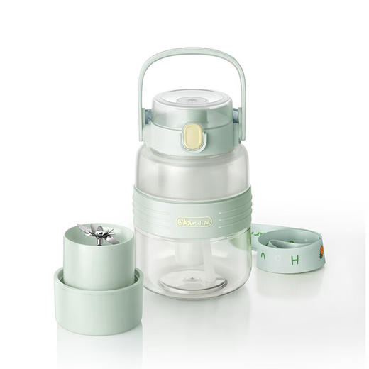 小熊（Bear）榨汁杯榨汁机1L 一杯双饮 12叶刀 Tritan安心材质 超大电池 一杯双盖 LLJ-P10Q5【ZMD安心系列】 商品图1