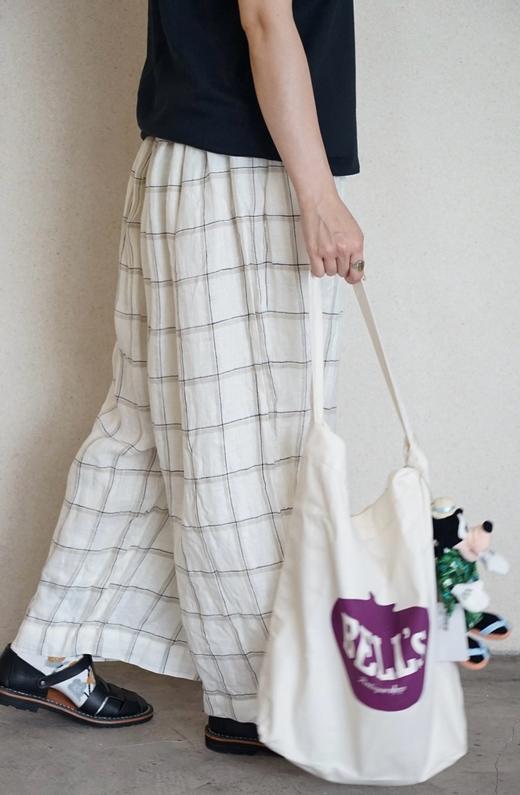（5折）Antiquites ichi格纹阔腿裤 商品图3