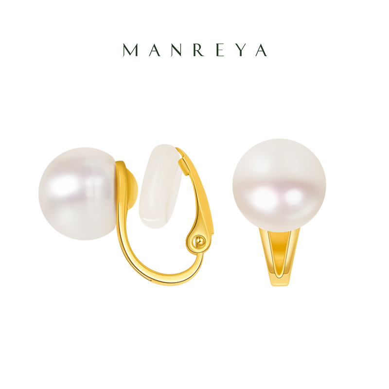 MANREYA玛芮雅淡水珍珠耳夹合集丨没耳洞也能戴，《蘩花》汪小姐同款