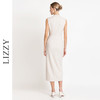 LIZZY早秋新款优雅气质通勤修身显瘦V领包臀开叉无袖连衣裙 商品缩略图2
