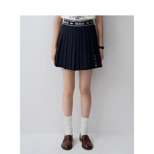 TeenieWeenie小熊字母半身裙女夏季女短裙TTWH242501P 商品图1