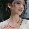 MANREYA玛芮雅“繁花银镀白金爱迪生珍珠耳夹项链礼盒套装没耳洞也能戴，《蘩花》汪小姐同款 商品缩略图4