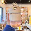 卡通萌兔吸管杯随行杯带盖水壶400ml 商品缩略图5