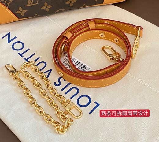 LV/路易威登女包老花牛角包链条包单肩包斜跨包 商品图9