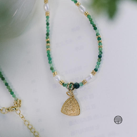 万物三千｜绿度母孔雀石珍珠项链 商品图2