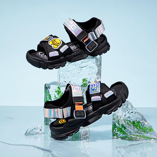 B.Duck小黄鸭童鞋儿童凉鞋男童小孩夏季鞋子百搭运动鞋 B2485062 商品图2