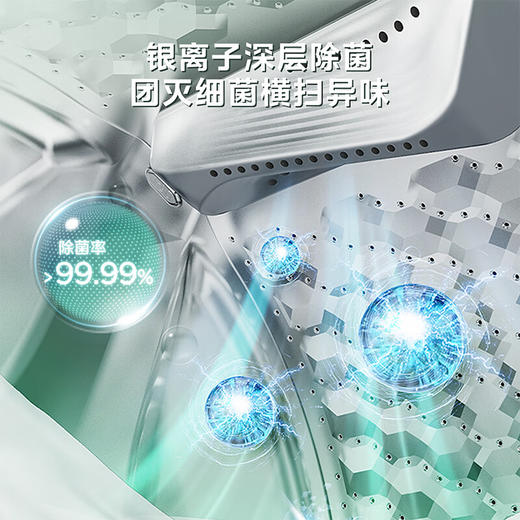 美的（Midea）美的滚筒洗衣机全自动10公斤大容量洗烘一体机祛味空气洗智能家电快净科技省时 MD100L0IT 商品图4