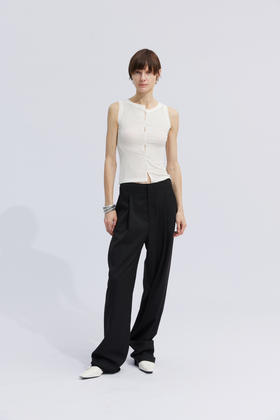 解构不对称镂空吊带