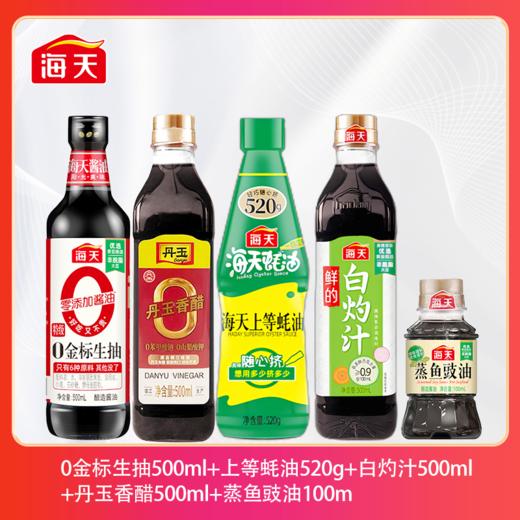 海天调味家庭常用调味套组生抽老抽蚝油鸡精香醋蒸鱼豉油 商品图1