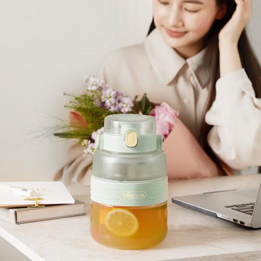 小熊（Bear）榨汁杯榨汁机1L 一杯双饮 12叶刀 Tritan安心材质 超大电池 一杯双盖 LLJ-P10Q5【ZMD安心系列】 商品图3