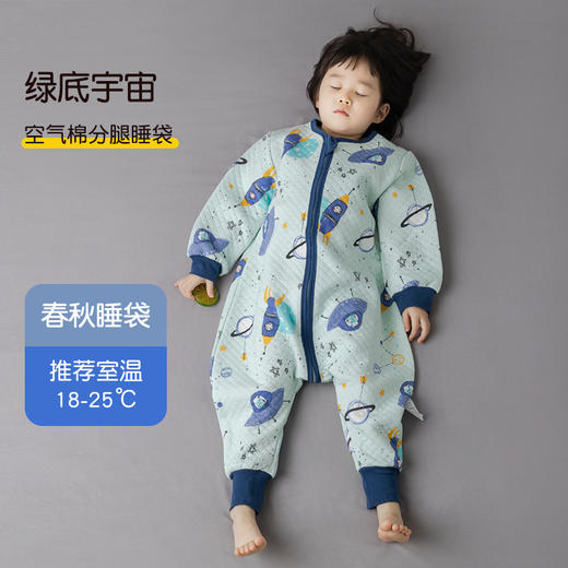 【温柔包裹 随便踢不着凉】棉布树婴儿睡袋春秋款纯棉宝宝分腿睡袋儿童防踢被神器四季通用 商品图14