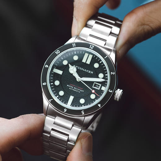 新款|英国SPINNAKER三角帆复古自动机械潜水手表CAHILL夜光5096 商品图4