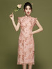 时尚新中式，蕾丝刺绣改良花边袖旗袍OY-24152 商品缩略图4