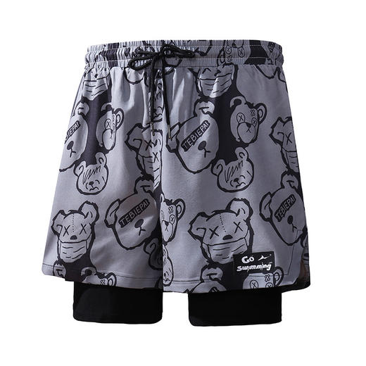 【速干透气，柔软亲肤】清凉一夏沙滩泳裤防尴尬新款速干，大码平角泳衣 泡温泉沙滩裤， 男女士高弹游泳裤！-QQ 商品图14