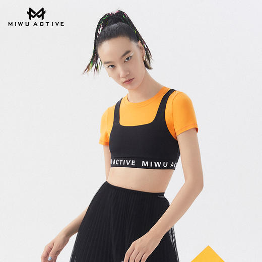 【清仓不退换】迷悟MW10T004撞色紧身T恤 商品图6