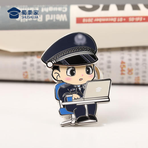 【因公致秃钥匙扣】趣味钥匙扣 男女包包合金挂件挂饰 商品图6