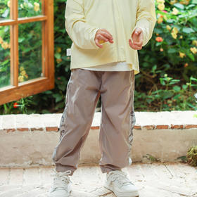 棉果果夏季新品棕色防晒速干弹力梭织长裤M202200324309