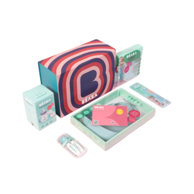 【龙年限定礼盒】法国BEABA 好胃口餐具礼盒（蓝）| 新生儿餐具套装硅胶盘叉勺杯围兜