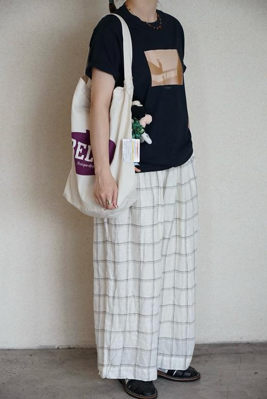 （5折）Antiquites ichi格纹阔腿裤 商品图2