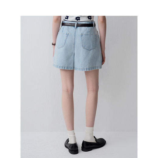 TeenieWeenie小熊简约牛仔短裤女夏季女牛仔裤TTTF242505T 商品图4