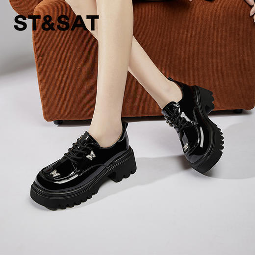 星期六英伦蝴蝶百搭乐福鞋SSC1112152 商品图4