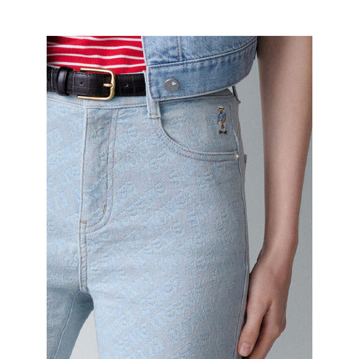 TeenieWeenie小熊卡通牛仔裤女夏季女长裤TTTJ242504T 商品图3