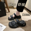 【夏季新款，舒适百搭】厚底的垫高，舒适柔软，百搭休闲，防滑耐磨。这款夏季新款凉拖鞋，是你衣柜里必备的单品，让你时尚个性、高级感十足！ 商品缩略图1