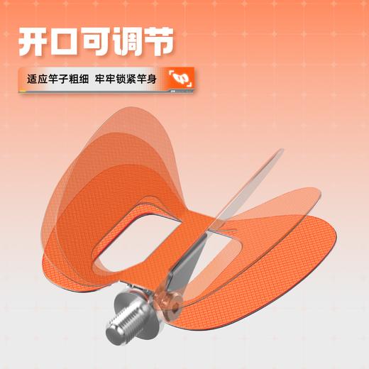 佳钓尼不锈钢自动回弹支架头通用加长耐用耐磨蝴蝶稳固支架头垂钓 商品图1
