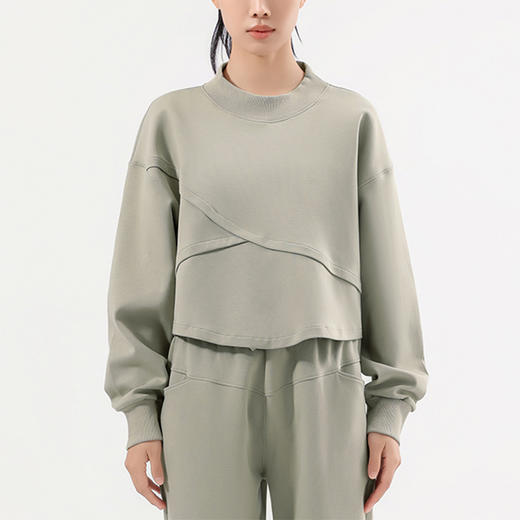 BWELL前交叉螺纹领长袖卫衣BWY7585 商品图3