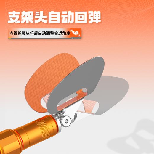 佳钓尼不锈钢自动回弹支架头通用加长耐用耐磨蝴蝶稳固支架头垂钓 商品图3