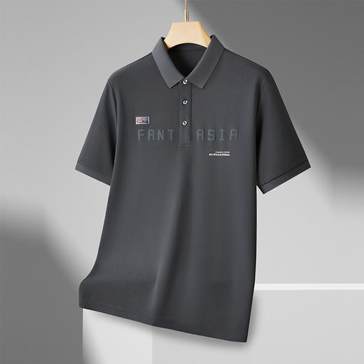 【丝光棉】【新款DPF】大依优型大码短袖Polo衫翻领加肥加大男装大号大码上衣男士休闲半袖夏季 商品图1