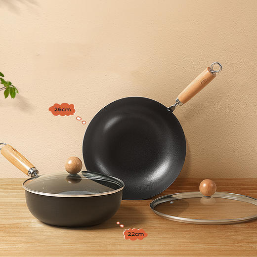 KIMS COOK小可爱铁锅|快炒镬气足，是锅也是碗，煎炸炒煮样样行 商品图0