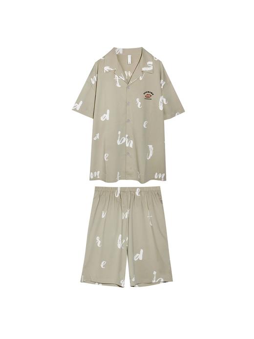 【79元限时秒杀】【秀黛】男翻领印花短袖套装男士夏季家居服睡衣L2550024T【门店同款】【如遇缺货自动退款，介意勿拍】 商品图6