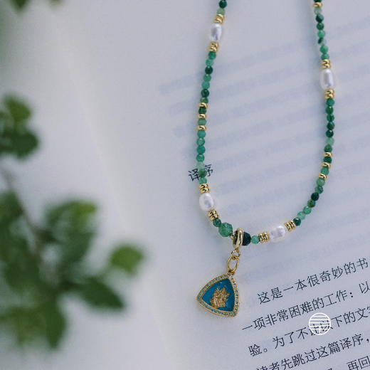 万物三千｜绿度母孔雀石珍珠项链 商品图1