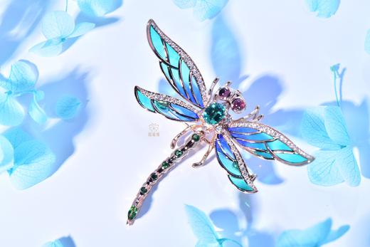 【腾飞】祖母绿蜻蜓胸针-CB12401077 商品图3