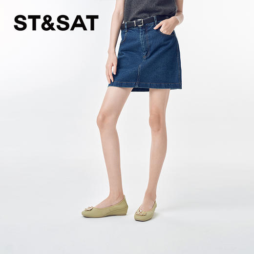 星期六优雅花扣坡跟鞋SSC111130I 商品图8