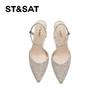 星期六优雅迷人尖头中后空跟鞋SSC1114329 商品缩略图8