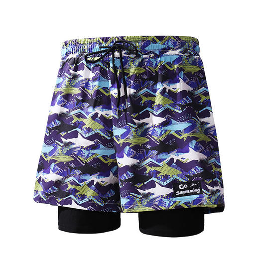 【速干透气，柔软亲肤】清凉一夏沙滩泳裤防尴尬新款速干，大码平角泳衣 泡温泉沙滩裤， 男女士高弹游泳裤！-QQ 商品图12