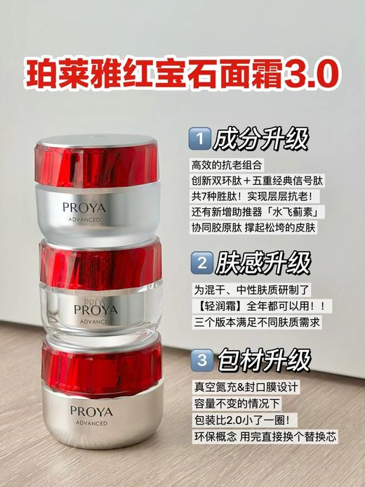 原价348  新品 珀莱雅红宝石面霜3.0 50ml 抗皱淡化细纹 商品图1